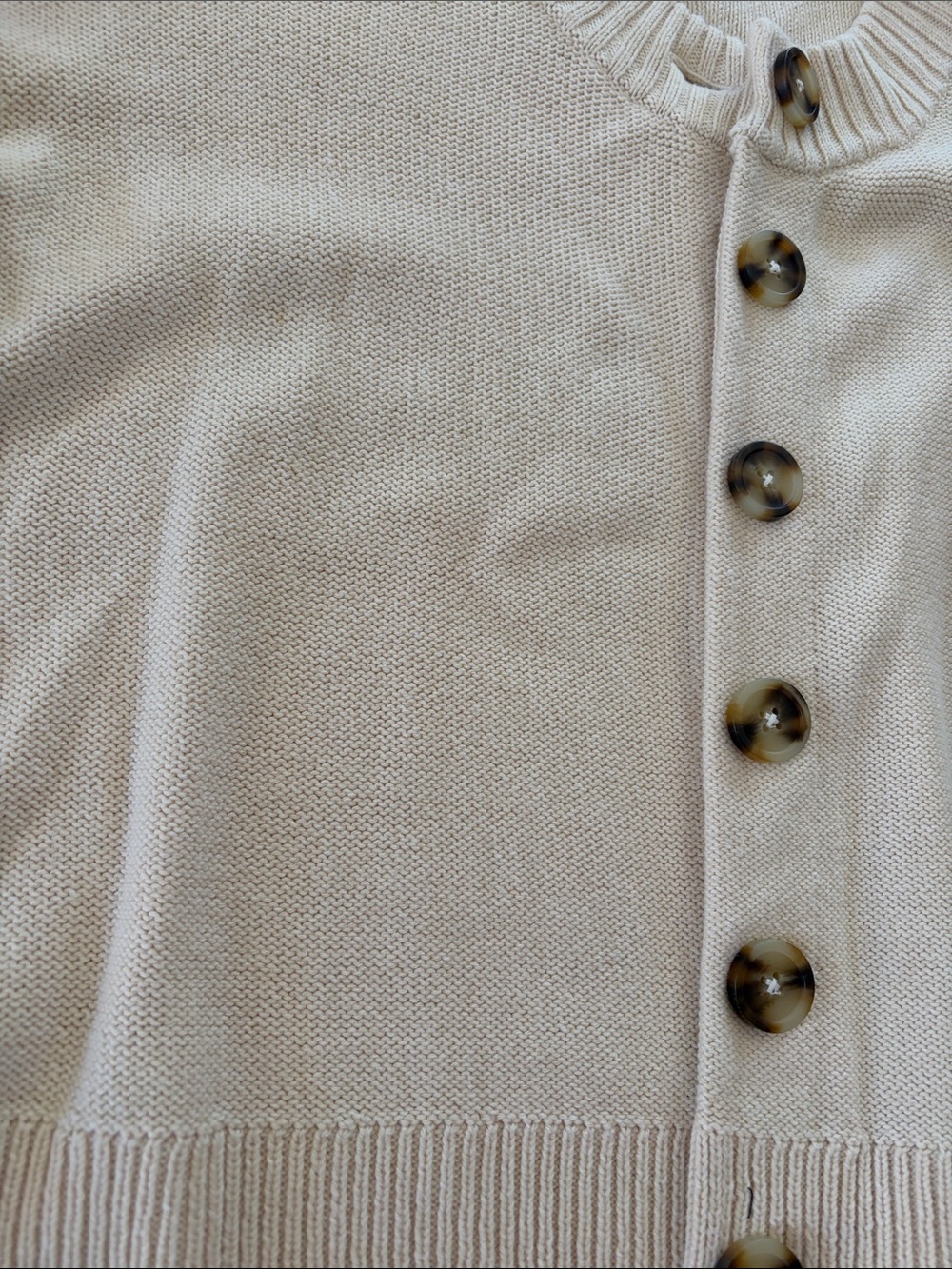 Madewell Cream Button-Up Knit Cardigan - Picture 4 of 6